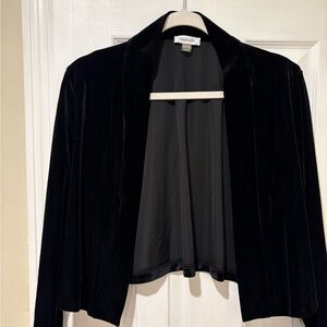 Calvin Klein Black Velvet Jacket